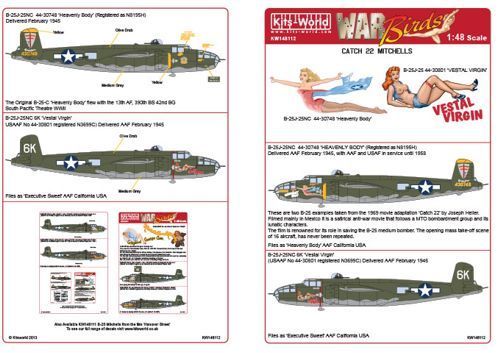 1:48 Catch 22 Mitchells. North-American B-25J-25NC Michells