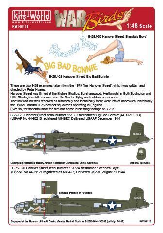 1:48 Hannover Street Mitchells. North-American B-25J Mitchells