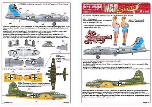1:48 B-17F/G 'Sentimental Journey - Wulf Hound
