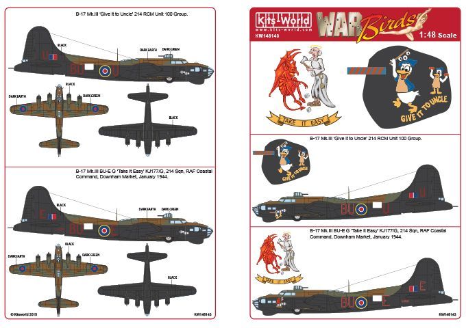 1:48 Boeing B-17 MkIII 214 Squadron