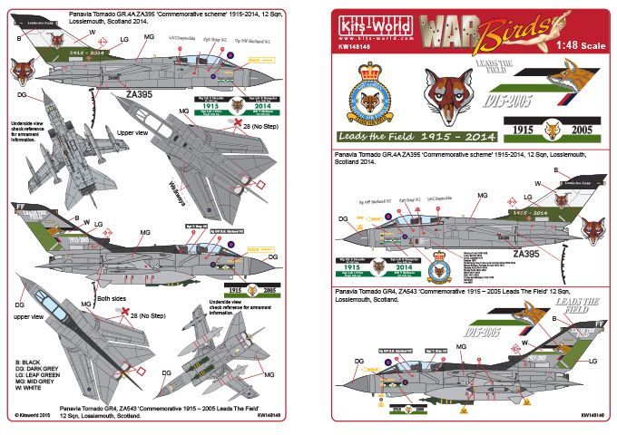 1:48 Panavia Tornado Commemorative schemes 12 Sqn