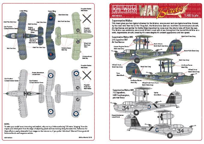 1:48 Supermarine Walrus Mk.I