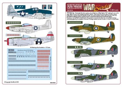 1:48 arious Generic ‘Kill’ markings in assorted sizes