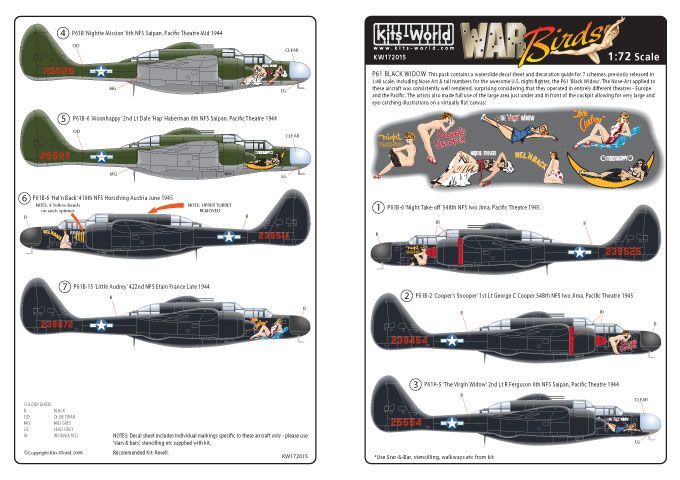 1:72 Northrop P-61A/P-61B 'Black Widow'