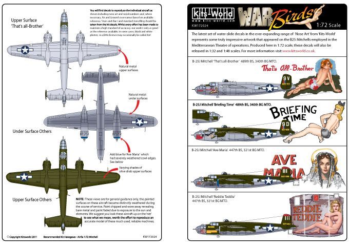 1:72 orth-American B-25J Mitchell