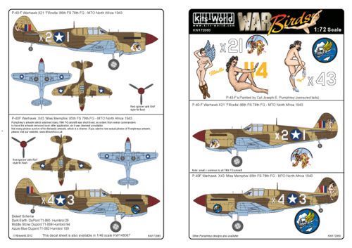 1:72 Curtiss P-40 Warhawks
