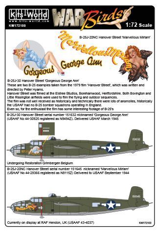 1:72 B-25J Mitchells