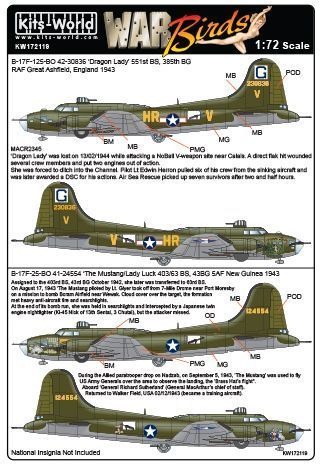 1:72 B-17F Flying Fortress