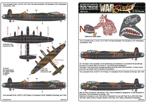 1:72 Avro Lancasters B Mk.I - B Mk.X