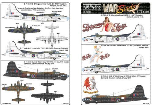 1:72 B-17s Mk.II - Mk.III (MET) Sqn