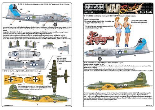 1:72 Boeing B-17G/F Flying Fortress