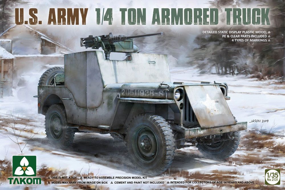 1:35 U.S. Army  1/4 ton Armoured Truck