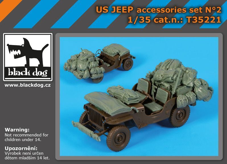 1:35 US Jeep accessories set - Tamiya -