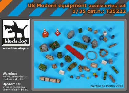 1:35 US Modern equipment accessories set