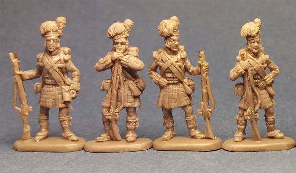 1:72 Napoleonic Highlanders Standing at Ease