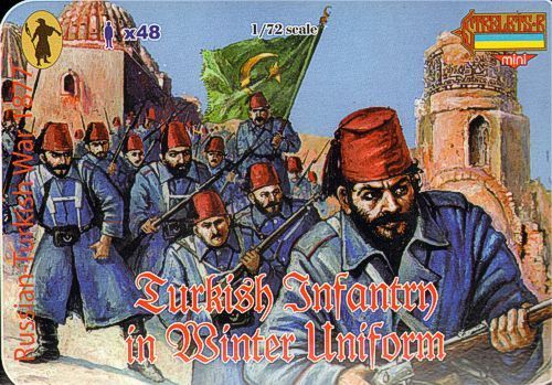 1:72 Turkish Infantry in Winter Uniform 1877 Russo-Turkish War 1877