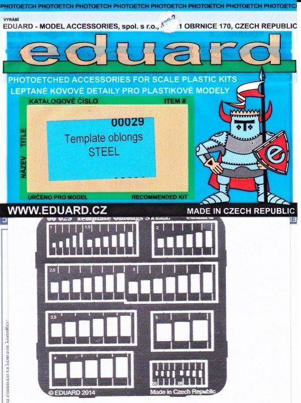 Template oblongs STEEL