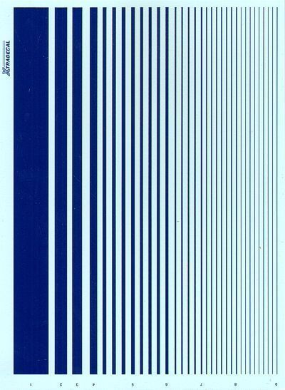 Blue Parallel Stripes (9 different widths)