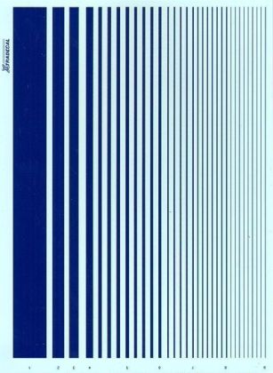 Blue Parallel Stripes (9 different widths)