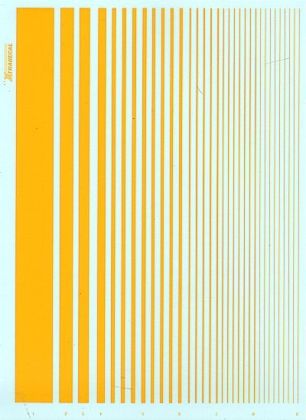 Parallel Stripes Yellow (9 different widths)