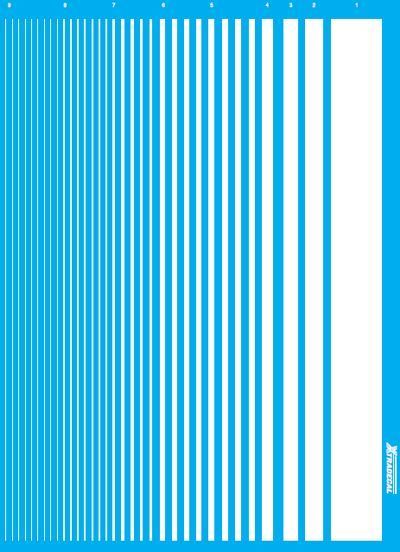 Parallel Stripes White (9 different widths)