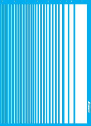 Parallel Stripes White (9 different widths)