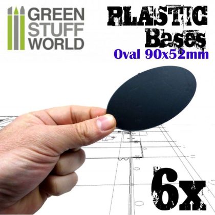Plastic Bases - Oval Pill 90x52mm AOS