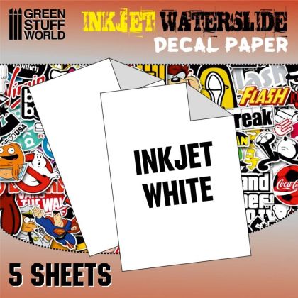 Waterslide Decals - Inkjet White