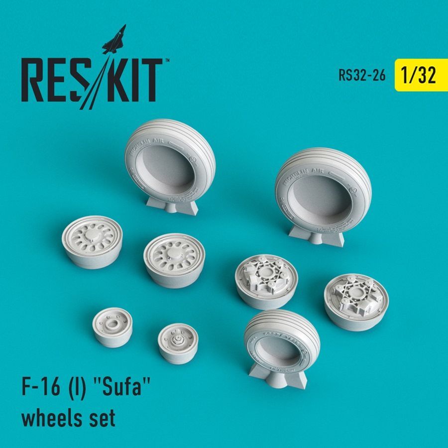 1:32 Lockheed-Martin F-16I Sufa 'Storm' wheels set