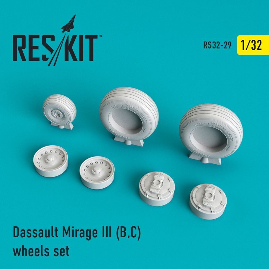 1:32 Mirage IIID/IIIE/IIIR/IIIS) wheels set