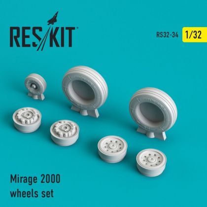 1:32 Dassault Mirage 2000 wheels set