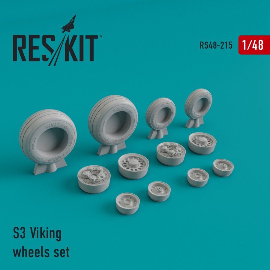 1:48 Lockheed S-3B Viking wheels