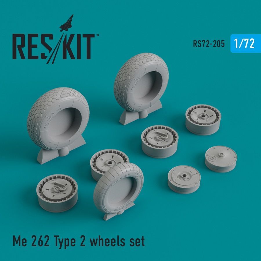1:72 Messerschmitt Me-262A-1/Me-262B-2 Type 2 wheels set