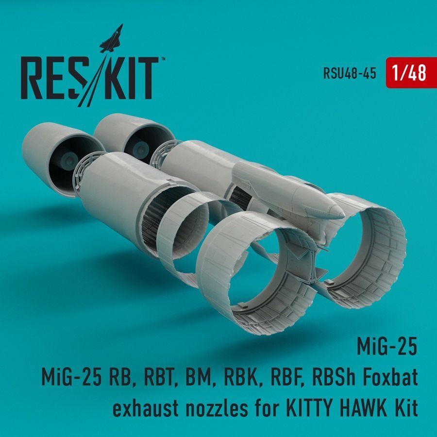 1:48 MiG-25RB/RBS MiG-25PD/PDS MiG-25PU Foxbat exhaust nozzles