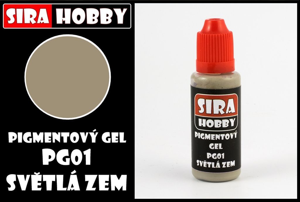 Pigmentový gel - světlá zem