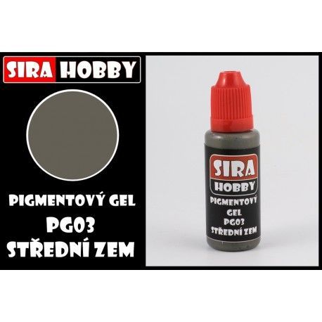 Pigmentový gel - střední zem