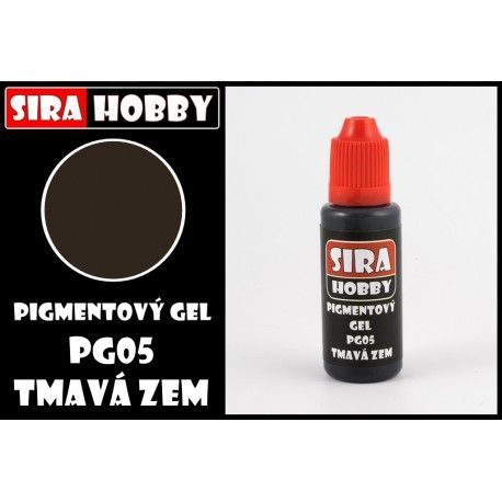 Pigmentový gel -tmavá zem
