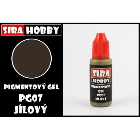 Pigmentový gel - jílový