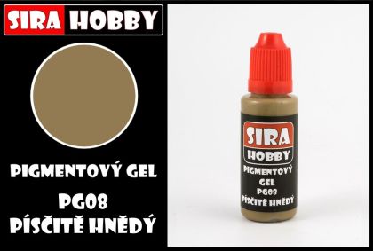 Pigmentový gel - písčitě hnědý