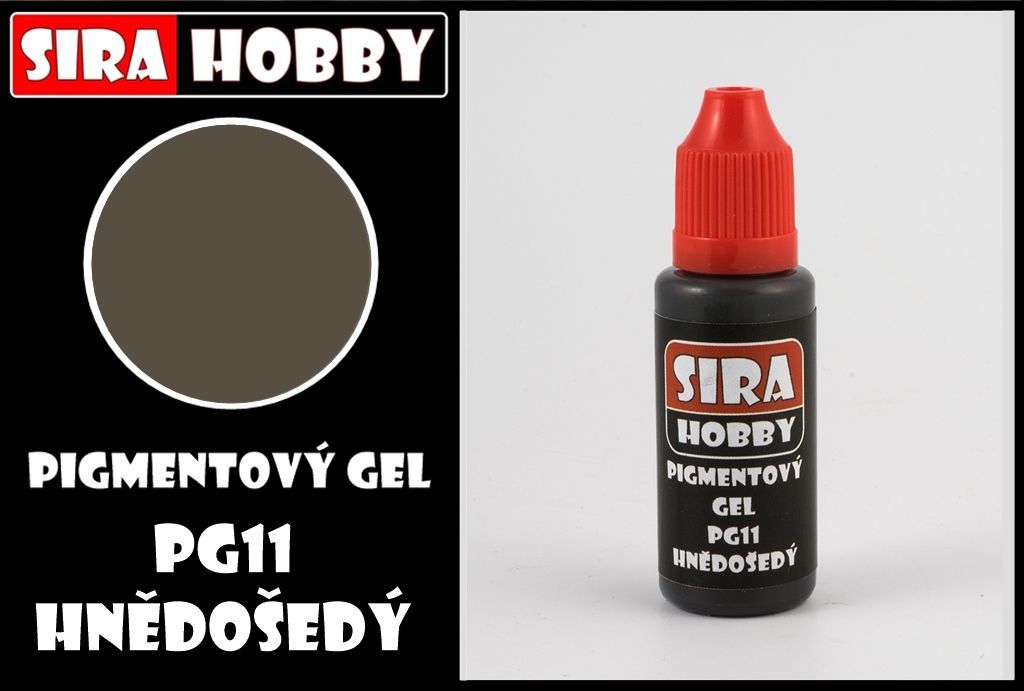 Pigmentový gel - hnědošedý