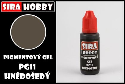 Pigmentový gel - hnědošedý