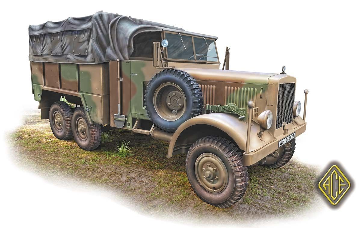 1:72 Einheits-Diesel Pritschenwagen (2,5t 6x6 LKW)