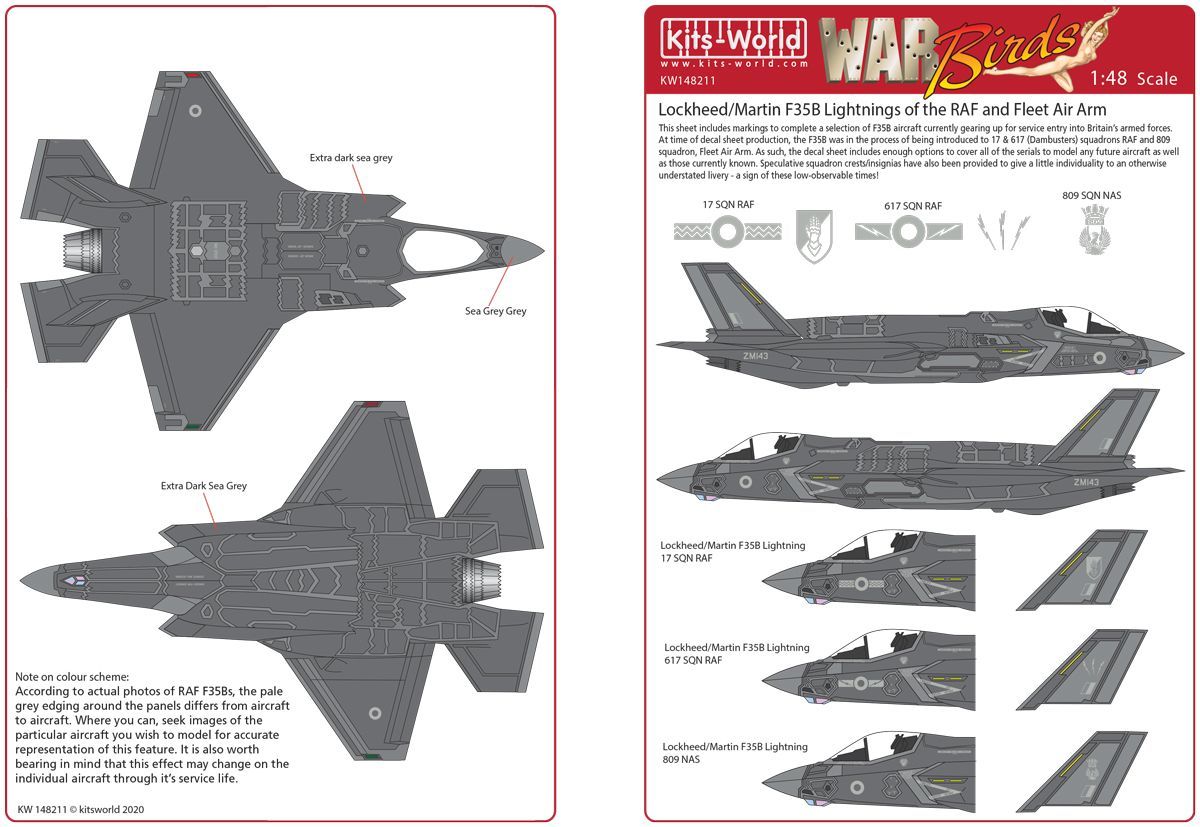 1:48 Lockheed-Martin F-35B of the RAF and Fleet Air Arm