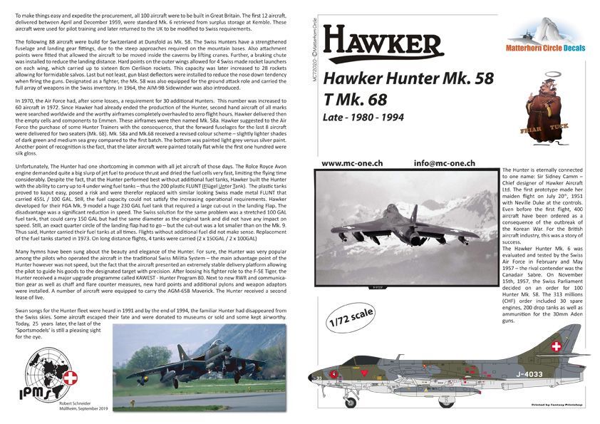 1:72 Hawker Hunter Mk.58 / T Mk.68 late