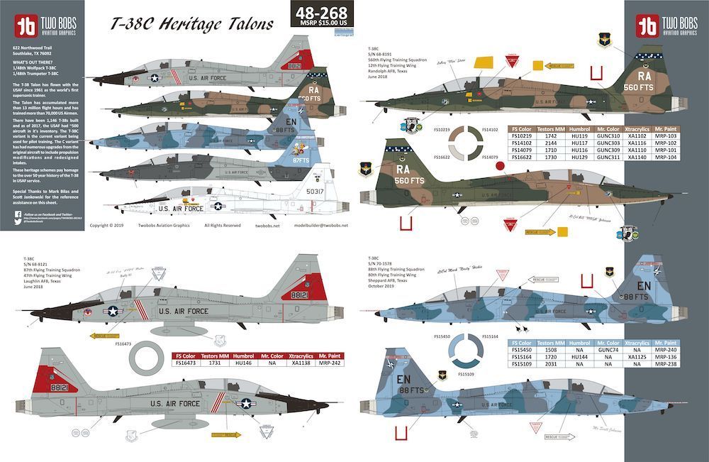 1:48 Northrop T-38C Heritage Talons