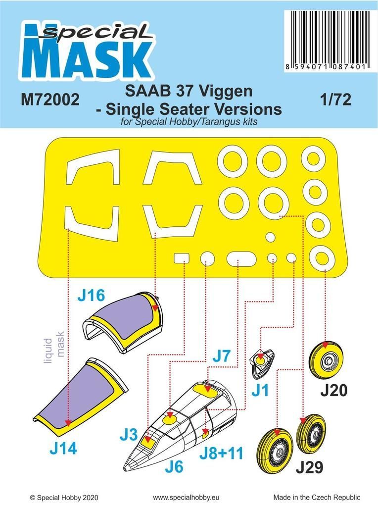 1:72 SAAB 37 Viggen - Single Seater Versions