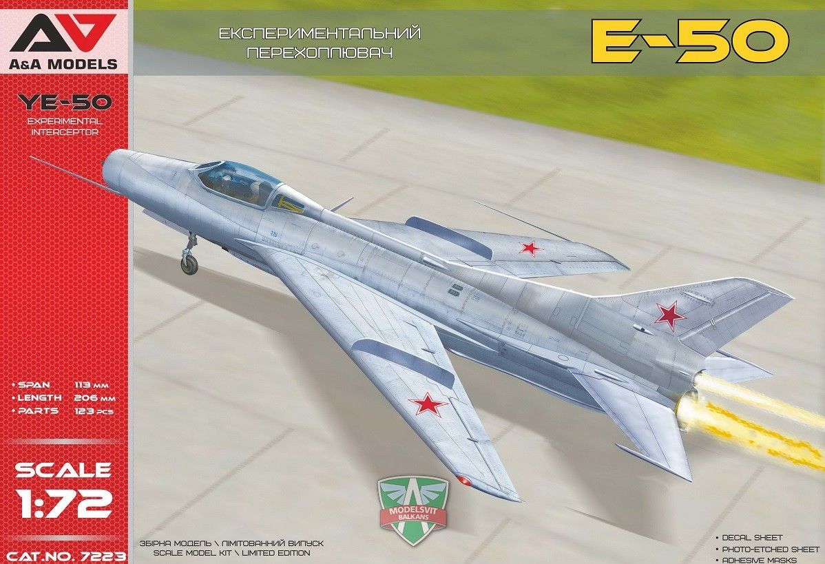 1:72 Ye-50 experimental interceptor with rocket engine