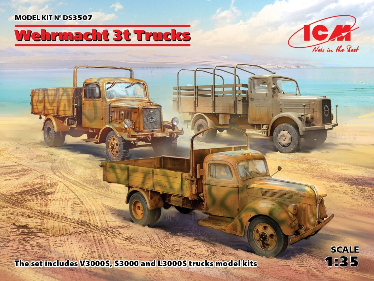 1:35 Wehrmacht 3t Trucks (V3000S, KHD S3000, L3000S)