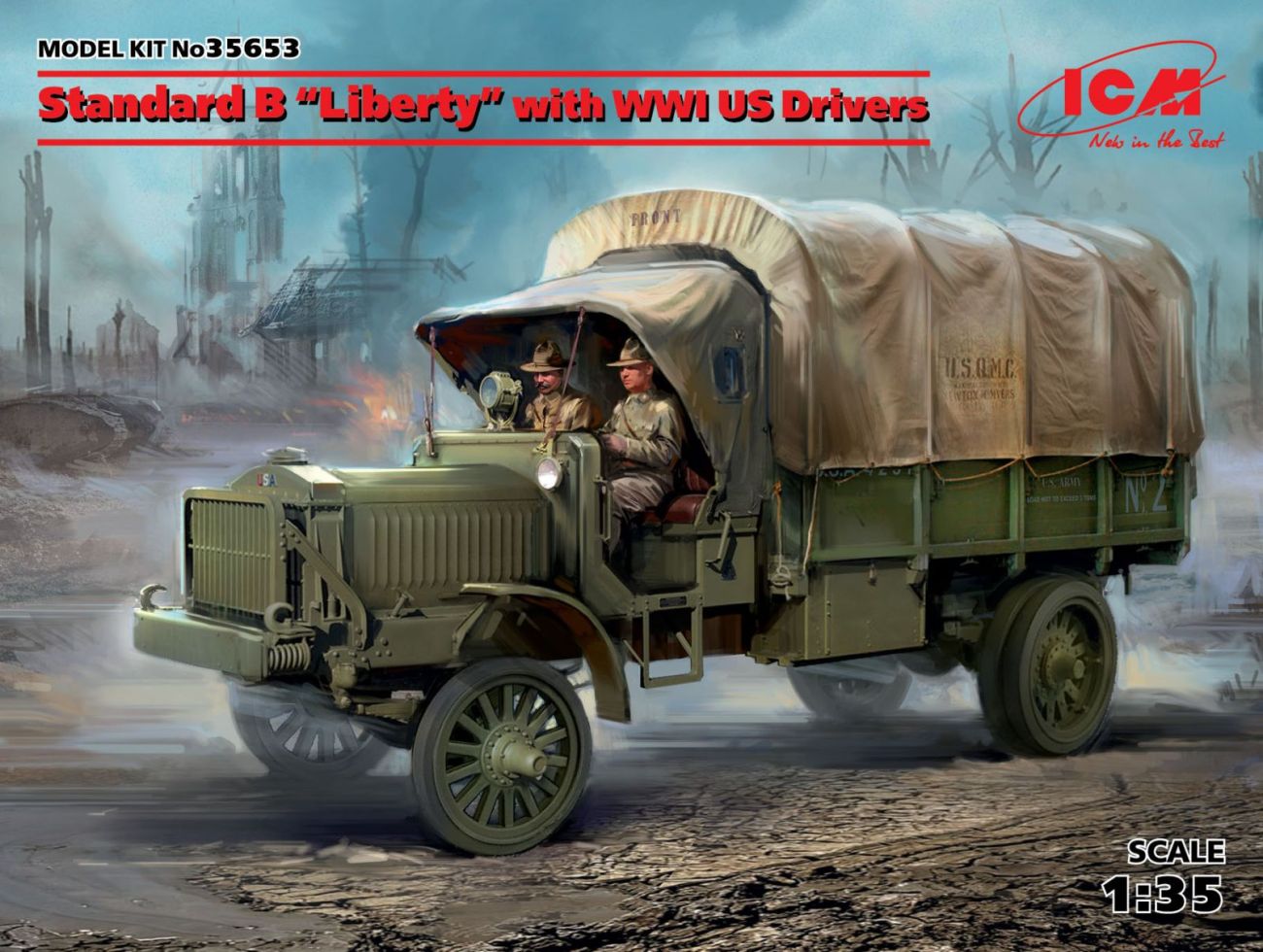 1:35 Standard B “Liberty” with WWI US Drivers