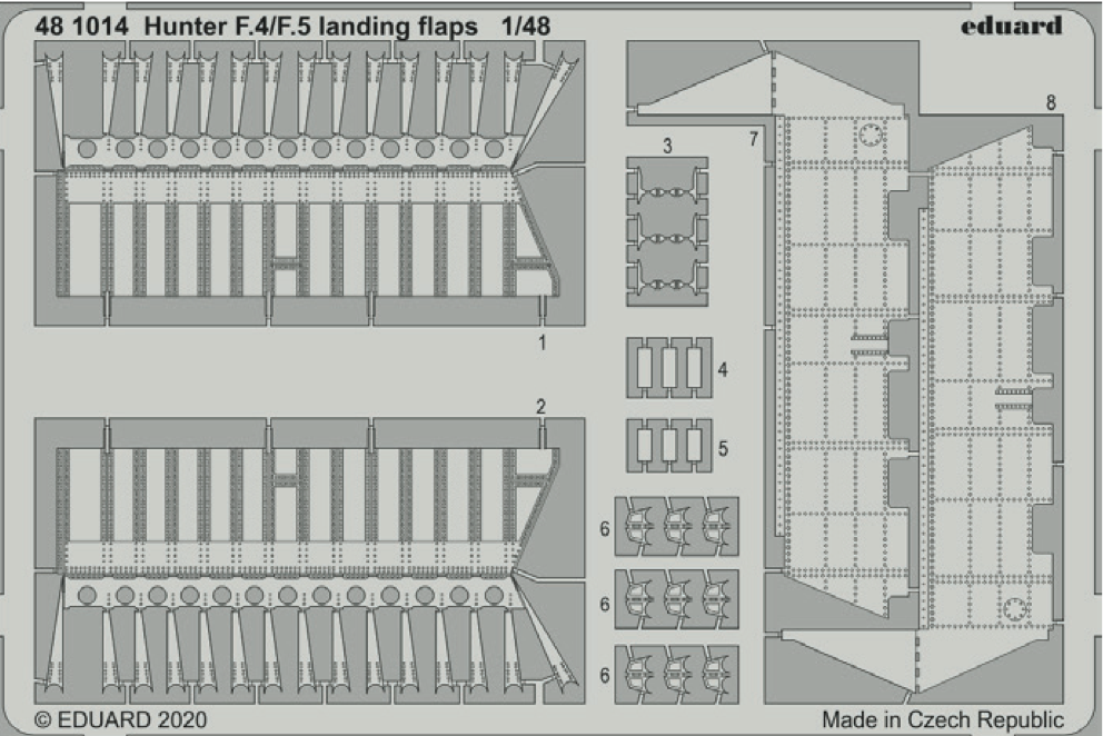 1:48 Hawker Hunter F.4/F.5 landing flaps